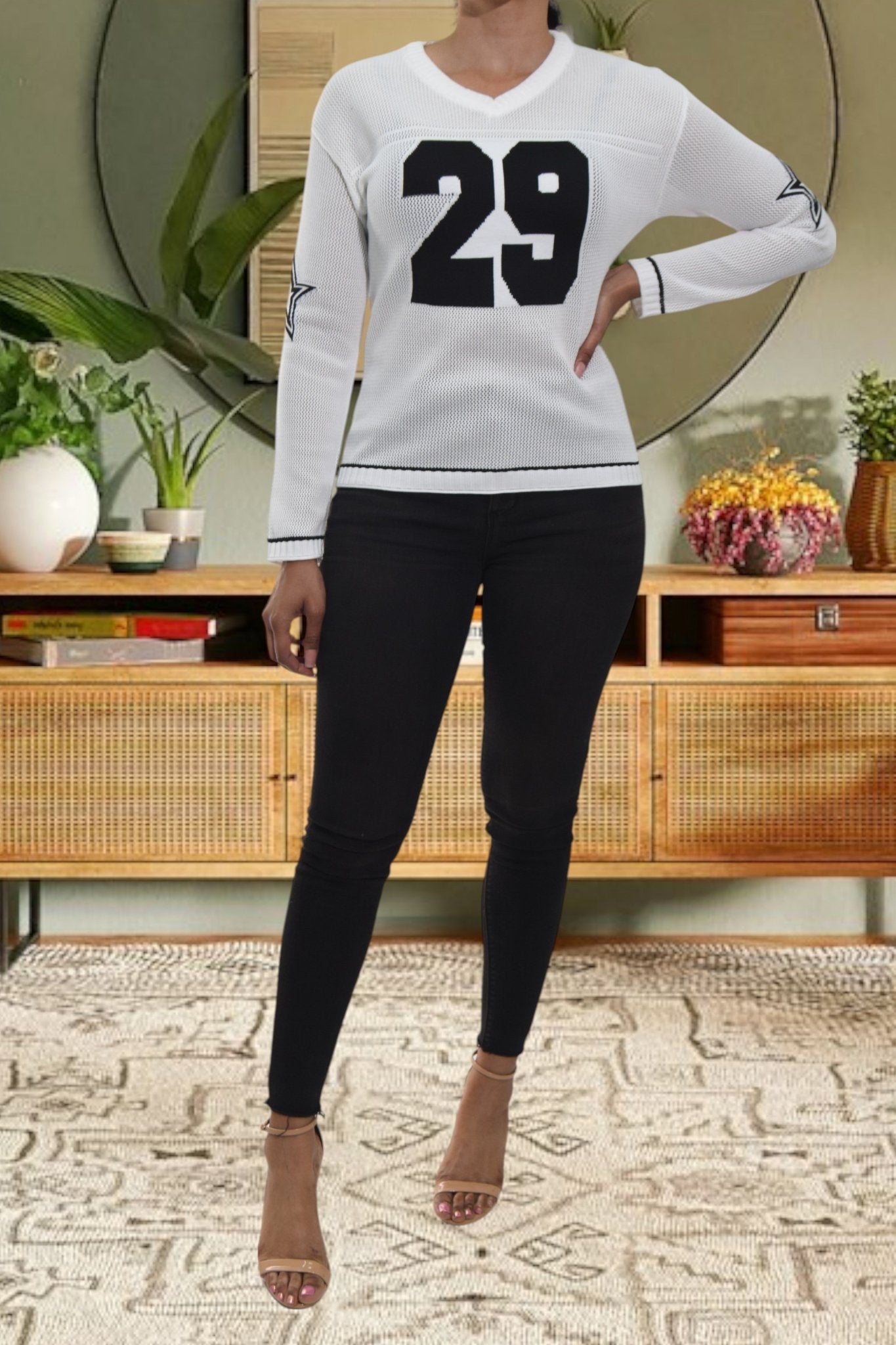 Ladies White Printed Top - StylePhase SA