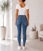 Ladies White Ribbed Short Sleeve Bodysuit - StylePhase SA