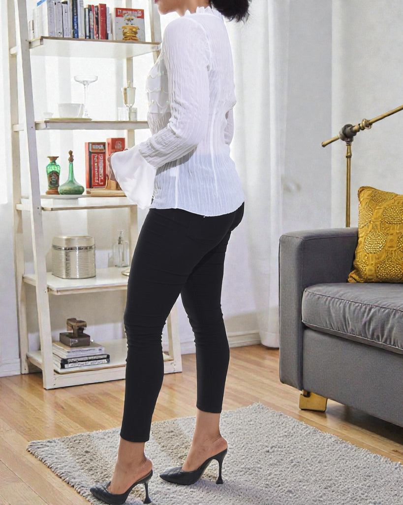 Ladies White Sequence Top - StylePhase SA