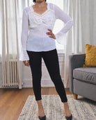 Ladies White Sequence Top - StylePhase SA