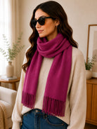 Ladies Winter Scarf-Maroon - StylePhase SA