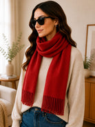 Ladies Winter Scarf - Red - StylePhase SA