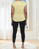 Ladies Yellow And Grey Top - StylePhase SA