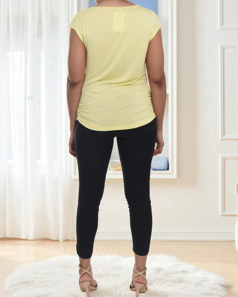 Ladies Yellow And Grey Top - StylePhase SA