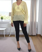 Ladies Yellow Chiffon Top - StylePhase SA