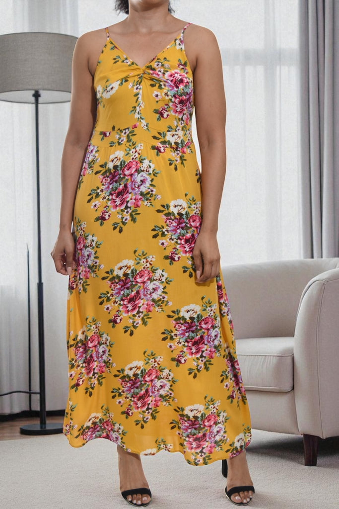 Ladies Yellow Front Knot Dress - StylePhase SA