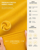 Ladies Yellow Long Sleeve Activewear Set - StylePhase SA
