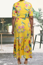 Ladies Yellow Maxi Two Piece Set - StylePhase SA