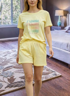 Ladies Yellow Petite Pj Set - J Adore - StylePhase SA