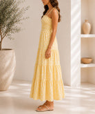 Ladies Yellow Polka Dot Pocket Dress - StylePhase SA