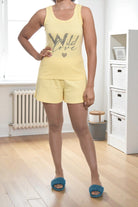 Ladies Yellow Shorty Pj Set - Wild Love - StylePhase SA