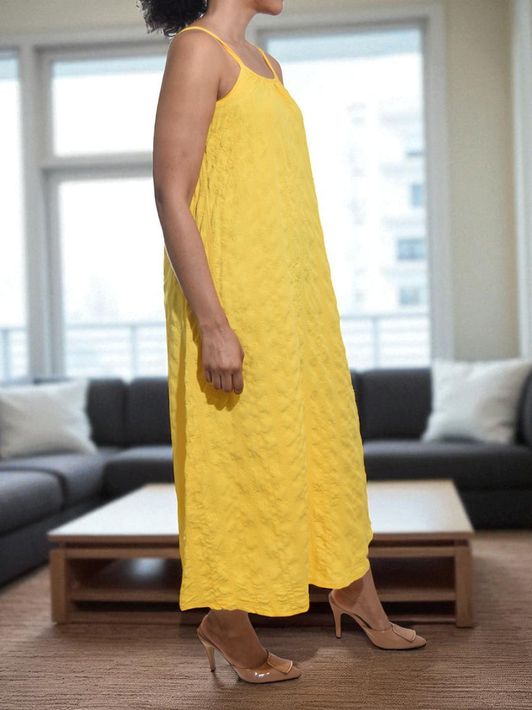 Ladies Yellow Strappy Maxi Dress - StylePhase SA