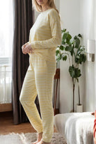 Ladies Yellow Stripe Pj Set - StylePhase SA