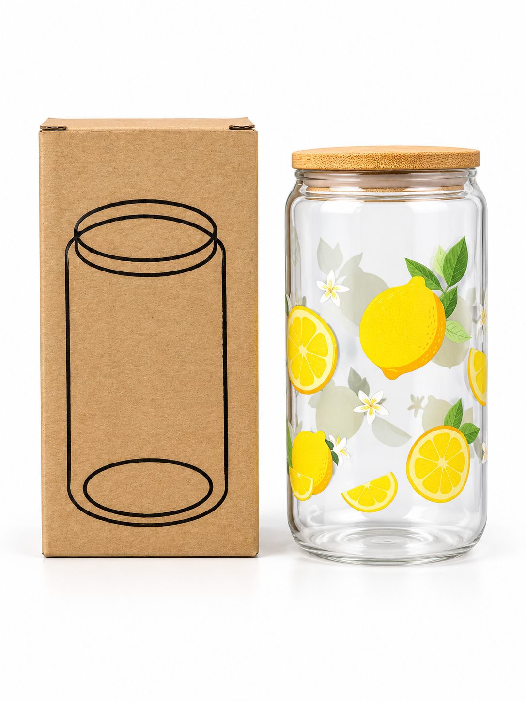 Lemon blossom glass cup product features