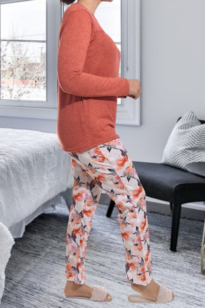 Lilac Printed Pj Set - StylePhase SA
