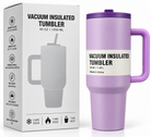 Lilac 40oz tumbler with retail box