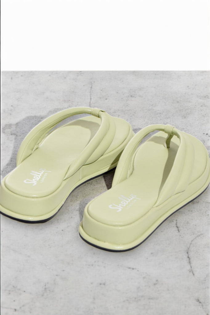 Lime Chunky Flip Flops - StylePhase SA