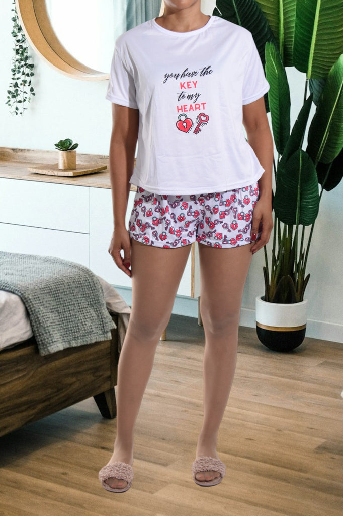 Lock And Key Printed Pj Set - StylePhase SA