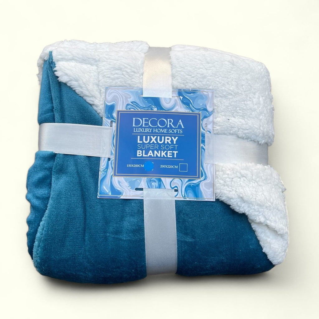 Luxury 2 Ply Sherpa Blanket - 150 x 200 cm - StylePhase SA