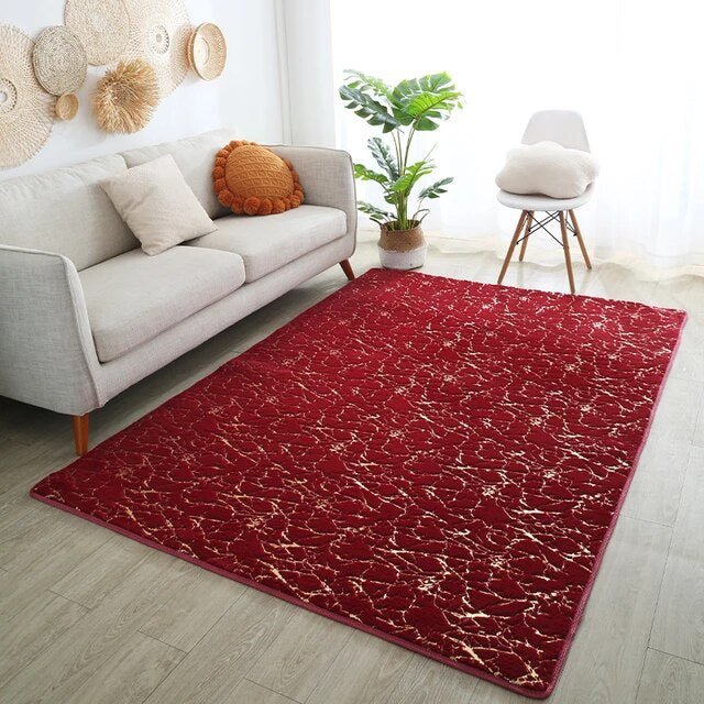 Marble Faux Fur Rug - 150 x 200 cm - Style Phase Home