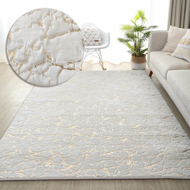 Marble Faux Fur Rug - 150 x 200 cm - StylePhase SA