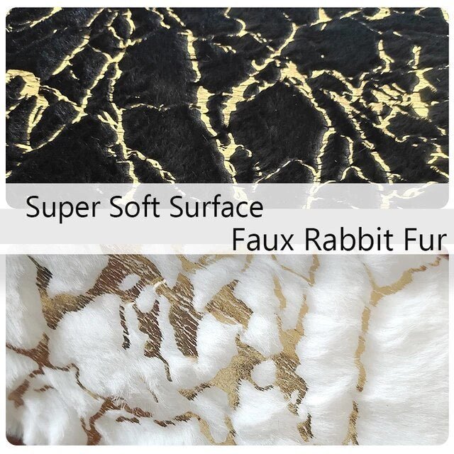 Marble Faux Fur Rug - 150 x 200 cm - StylePhase SA