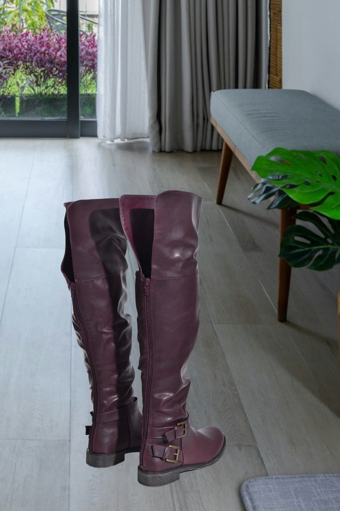 Marit Burgundy Boots - StylePhase SA