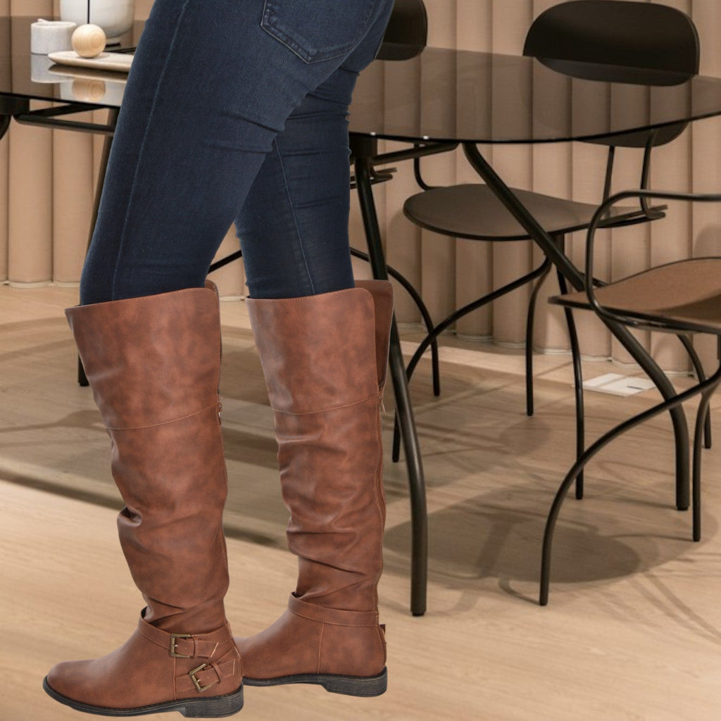 Marit Cognac Boots - StylePhase SA