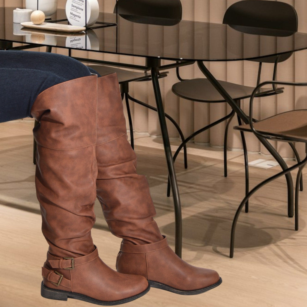 Marit Cognac Boots - StylePhase SA