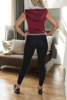 Maroon Crop Zip Jacket - StylePhase SA