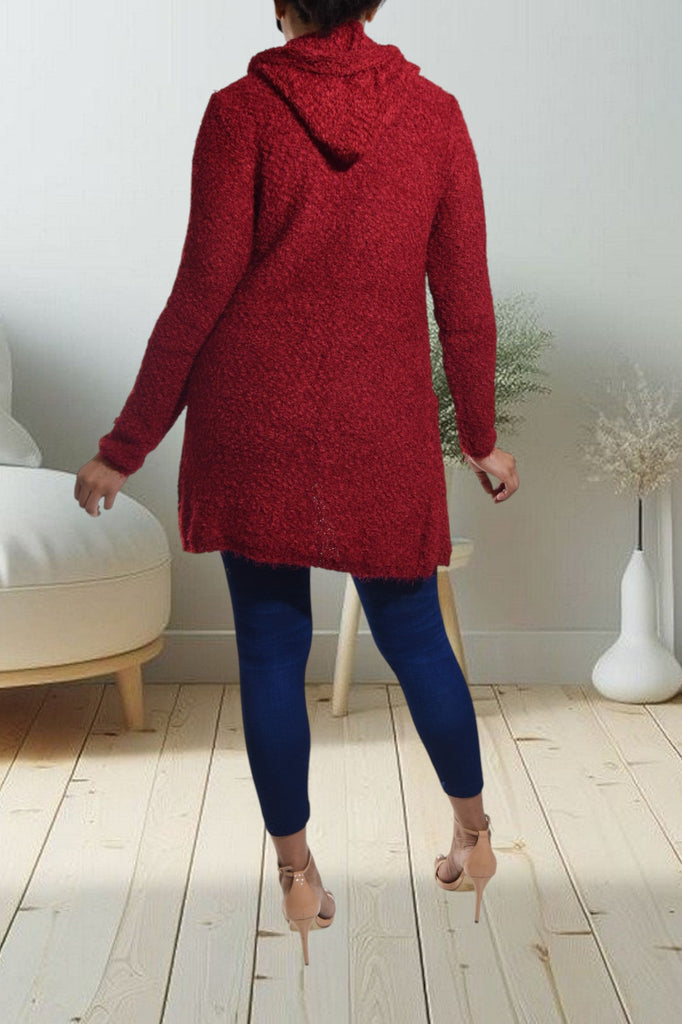 Maroon Hoody Gilet - StylePhase SA