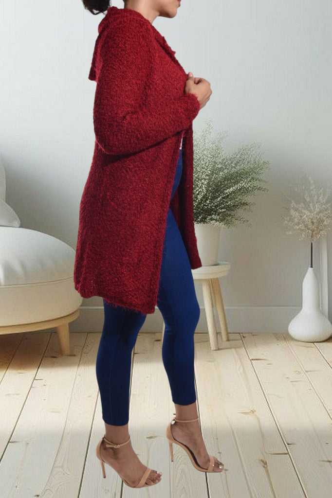 Maroon Hoody Gilet - StylePhase SA
