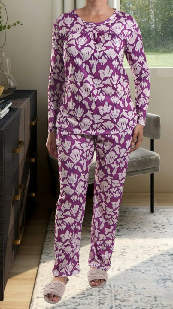 Maroon Long Pocket Pj Set - StylePhase SA