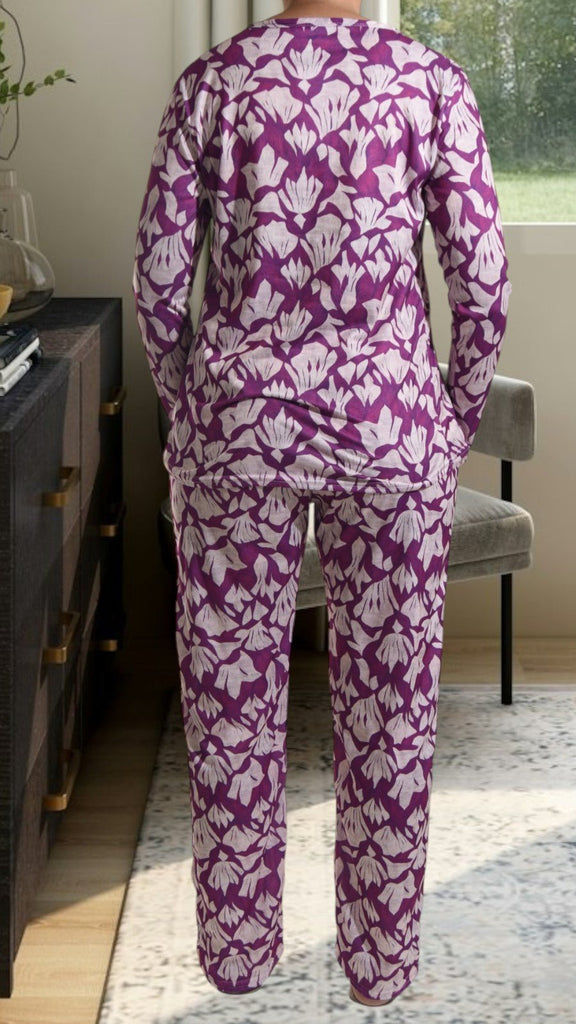 Maroon Long Pocket Pj Set - StylePhase SA
