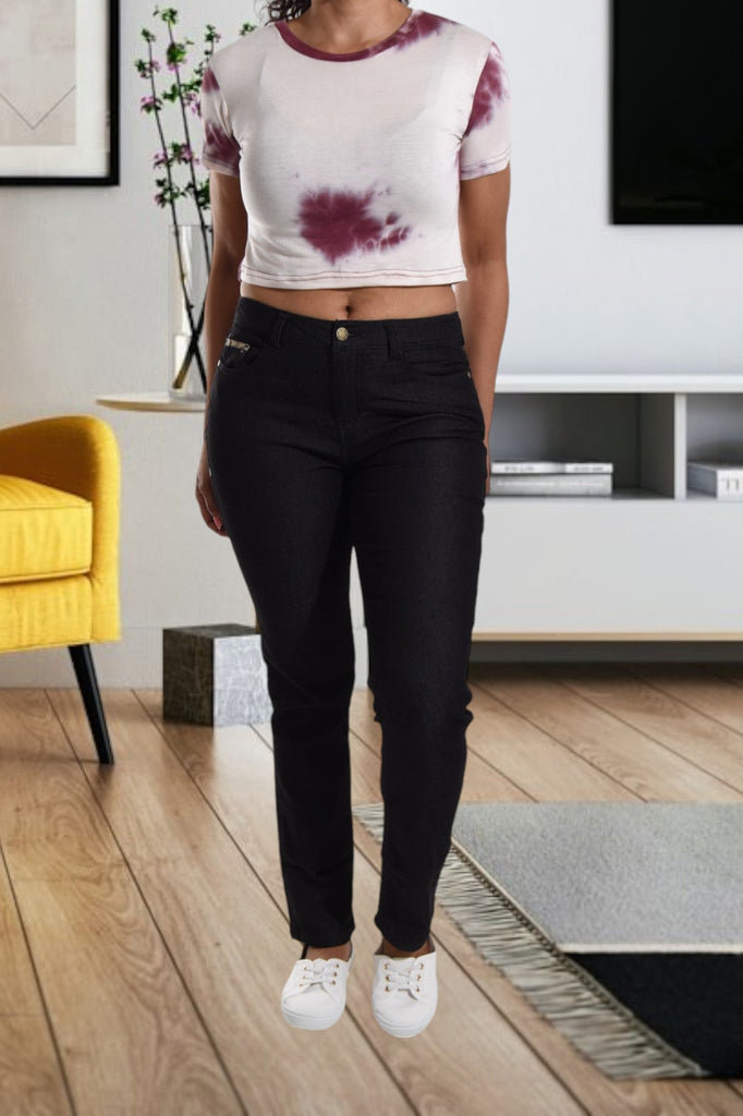 Maroon Tye Dye Crop Top - StylePhase SA