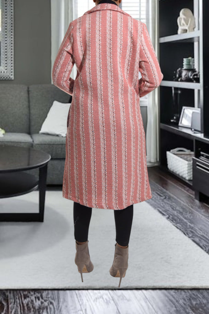 Melton Heavy Weight Pink Coat - StylePhase SA