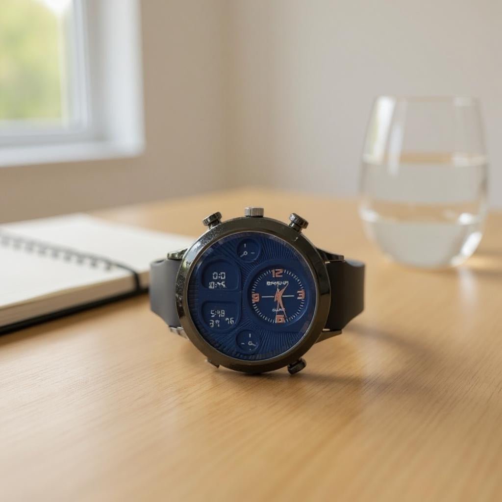 Men Rubber Strap Watch - StylePhase SA