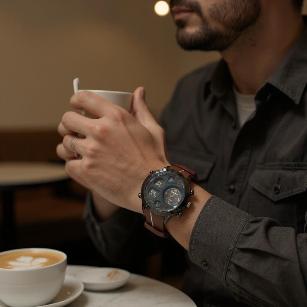 Men Rubber Strap Watch - StylePhase SA