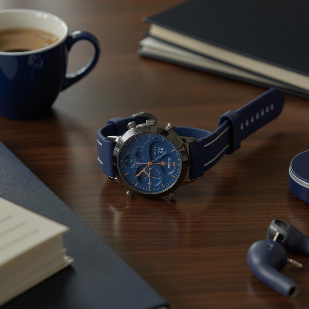 Men Rubber Strap Watch - StylePhase SA