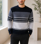 Men's Black And Grey Knit Jersey - StylePhase SA