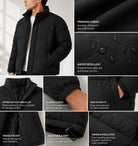Men's Black Collar Zip Jacket - StylePhase SA