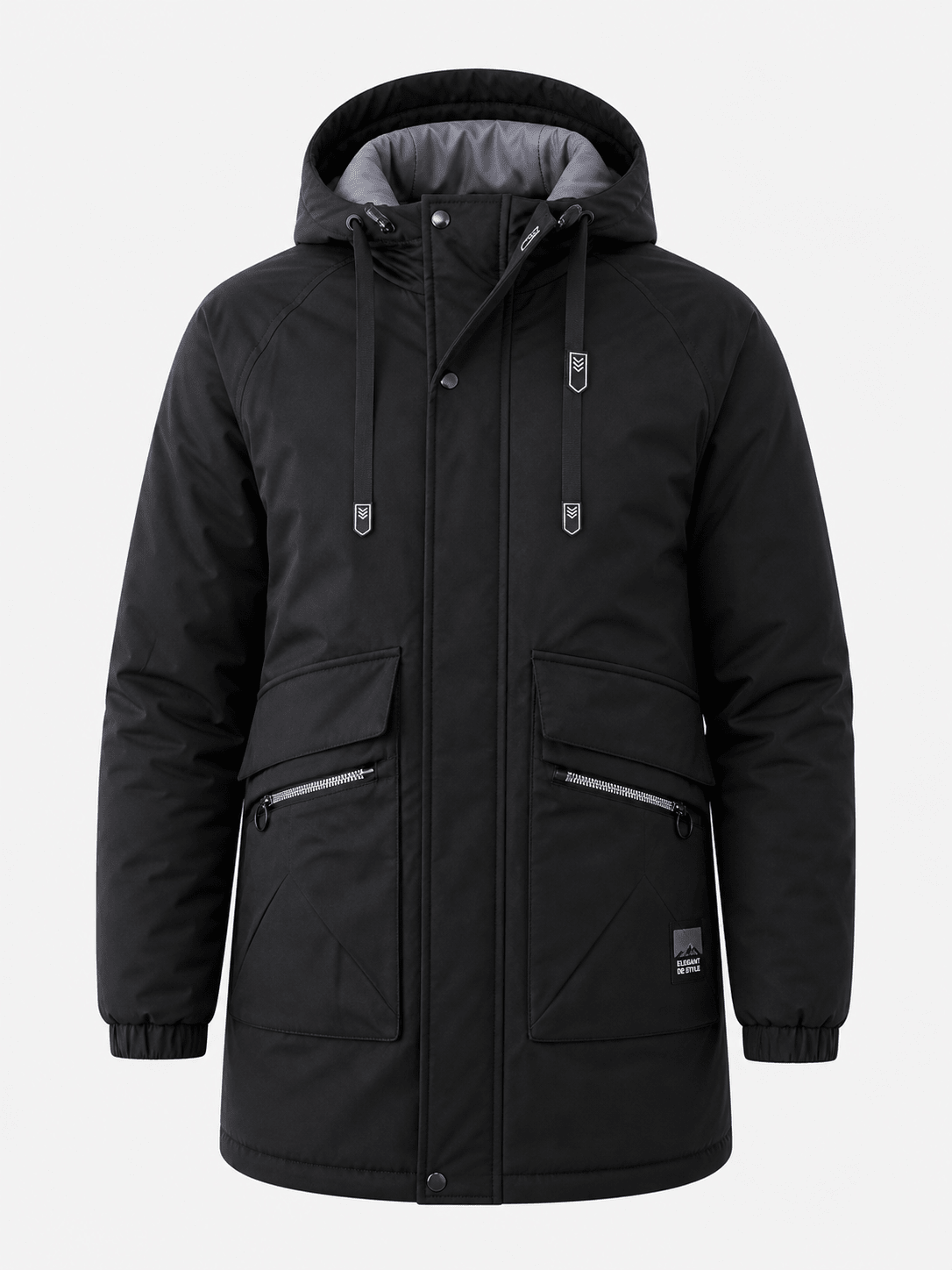 Mens Black Printed Jacket- DNA – StylePhase SA