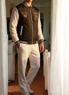 Mens Black Printed Zip Jacket - StylePhase SA