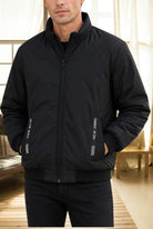 Men's Black Side Pocket Jacket - StylePhase SA