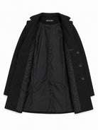 Men's Black Single Breasted Coat - StylePhase SA