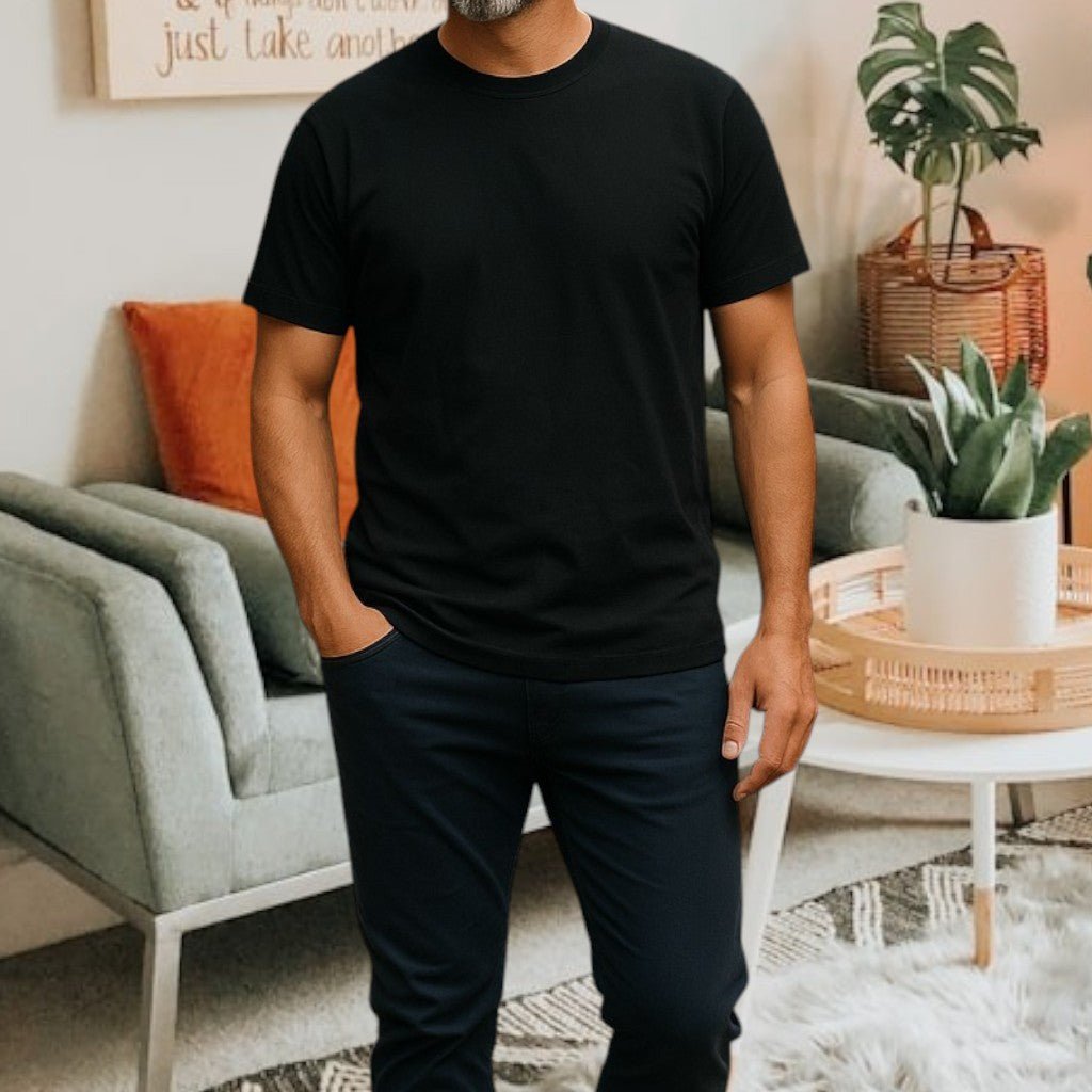 Mens Black Tee - StylePhase SA