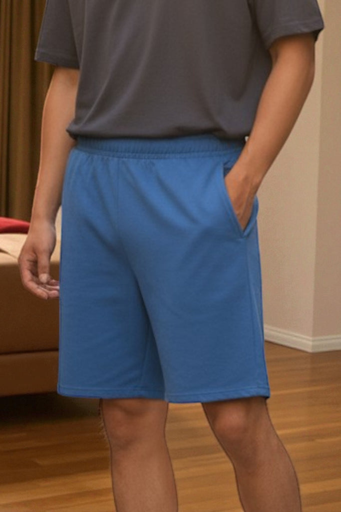 Mens Blue Pocket Shorts - StylePhase SA
