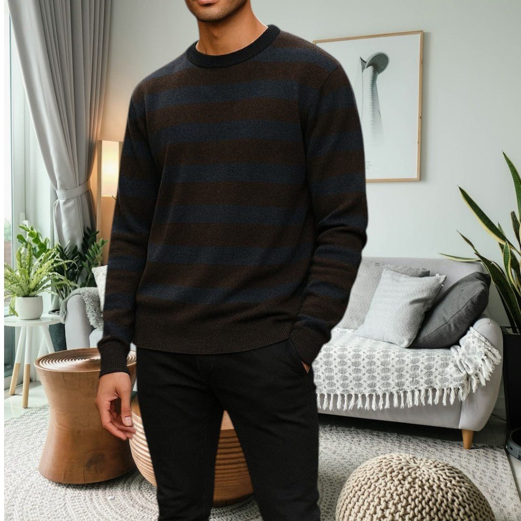 Mens Blue Stripe Jersey - StylePhase SA