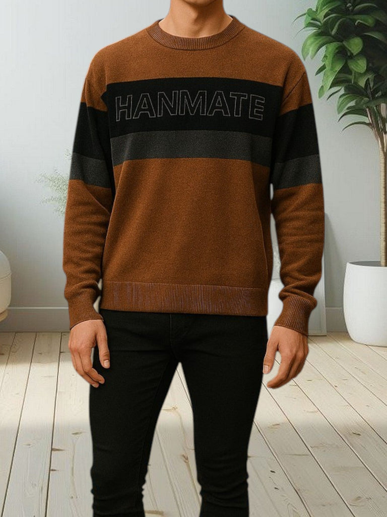 Mens Brown Jersey - StylePhase SA