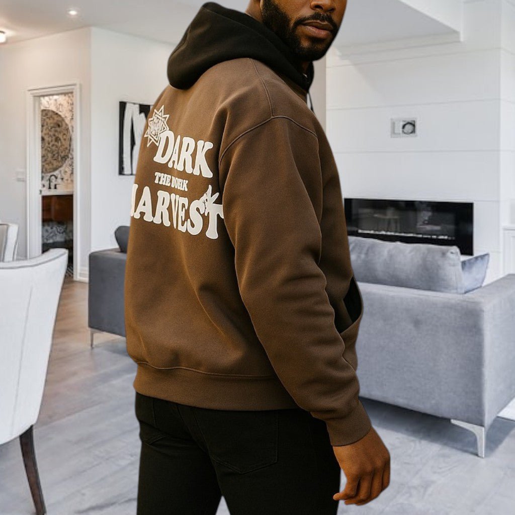 Mens Brown Printed Jacket - StylePhase SA
